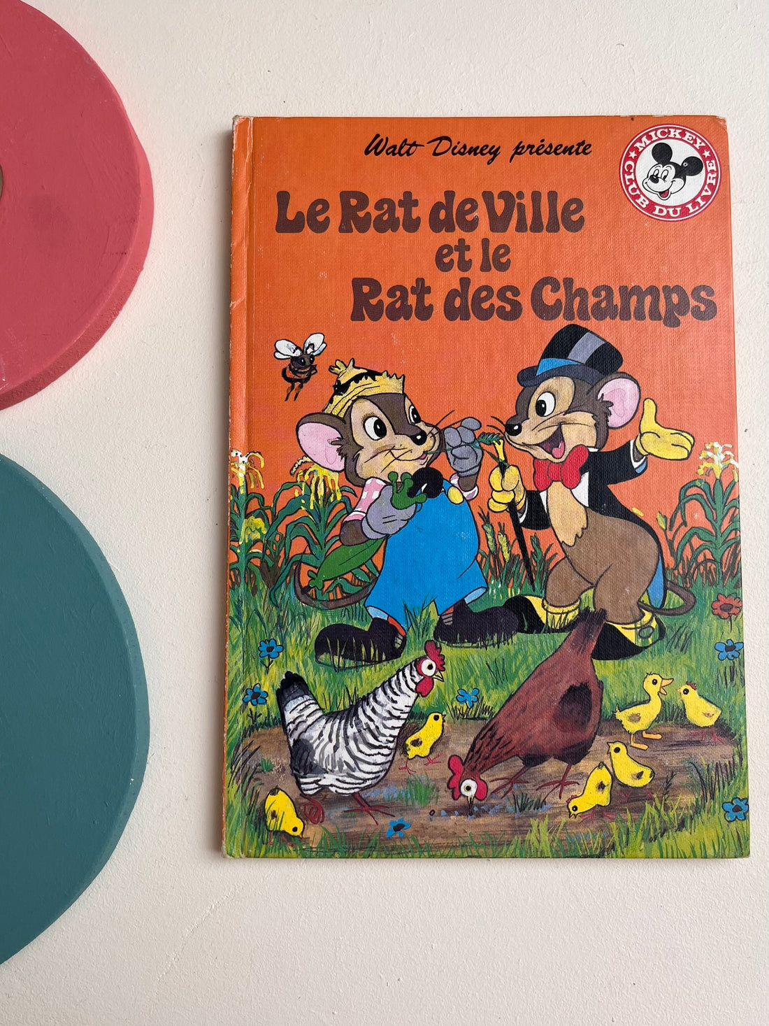 Le rat de ville et le rat des champs- Club du Livre Mickey- Disney Vintage